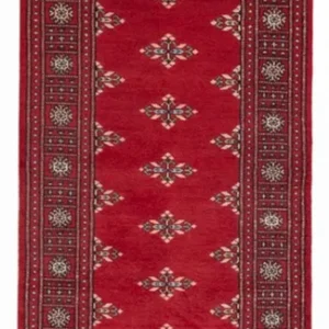 Løper Pakistan teppe - 241 x 77 cm - rød