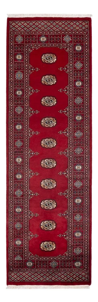 Løper Pakistan teppe - 247 x 77 cm - rød