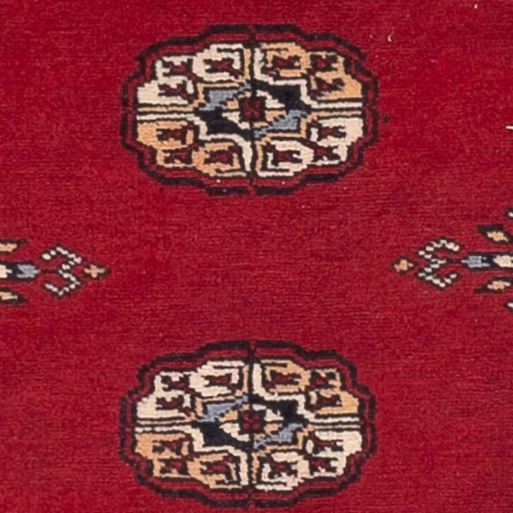 Løper Pakistan teppe - 247 x 77 cm - rød