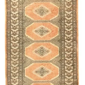 Løper Pakistan teppe - 257 x 80 cm - oransje