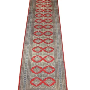 Løper Pakistan teppe - 343 x 76 cm - rød
