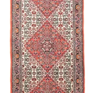 Løper Persisk teppe - Bijar - 158 x 61 cm - rød