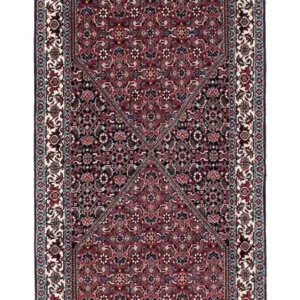 Løper Persisk teppe - Bijar - 205 x 73 cm - mørkeblå