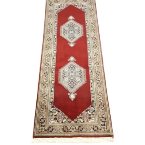 Løper Persisk teppe - Bijar - 245 x 75 cm - rød