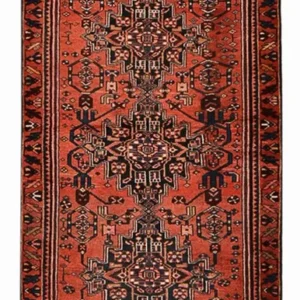 Løper Persisk teppe - Bijar - 288 x 104 cm - rød