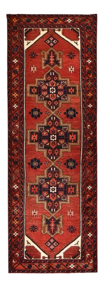 Løper Persisk teppe - Bijar - 298 x 102 cm - rød