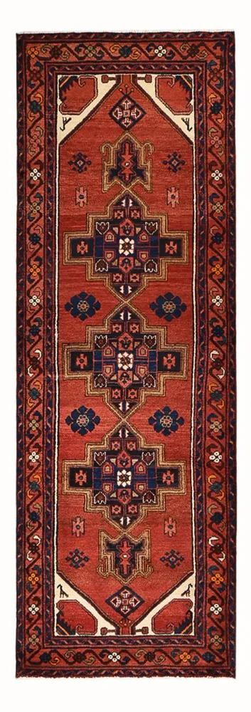Løper Persisk teppe - Bijar - 300 x 102 cm - rød