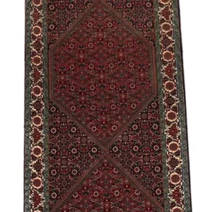 Løper Persisk teppe - Bijar - 300 x 85 cm - rød