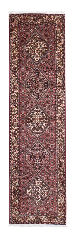 Løper Persisk teppe - Bijar - 310 x 83 cm - lys rød