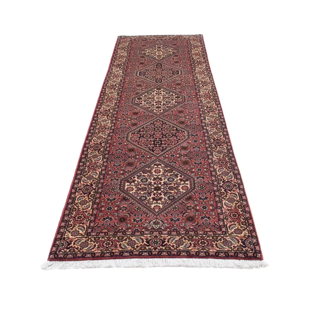 Løper Persisk teppe - Bijar - 310 x 83 cm - lys rød