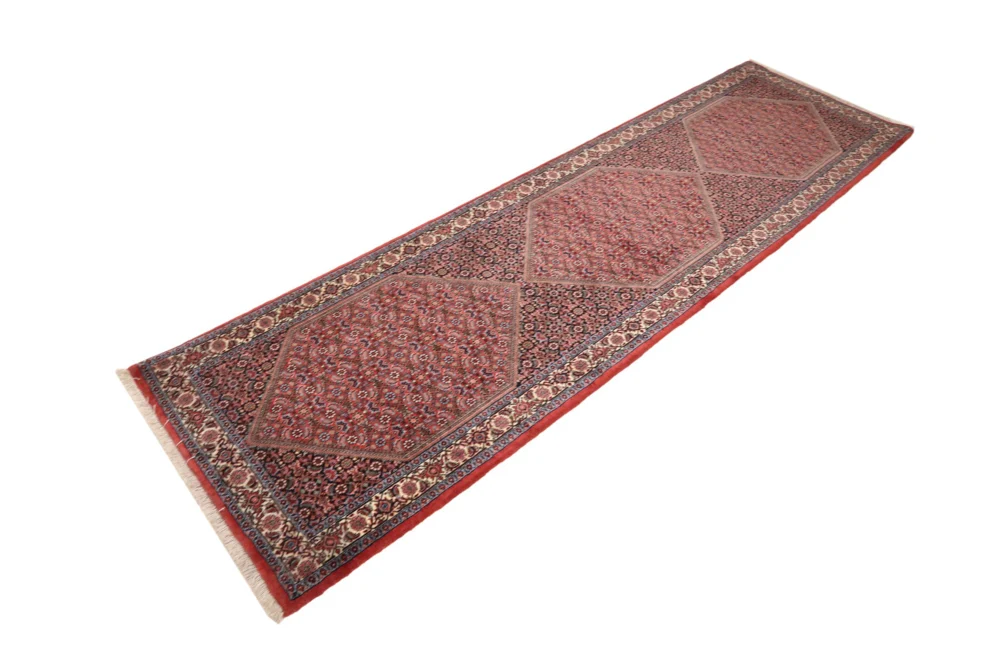 Løper Persisk teppe - Bijar - 325 x 92 cm - rust