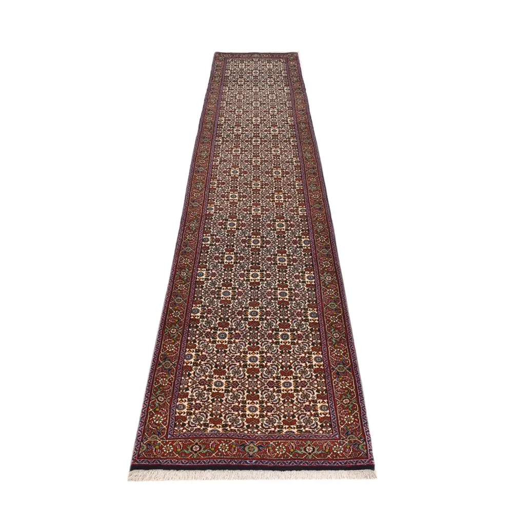 Løper Persisk teppe - Bijar - 392 x 76 cm - rust