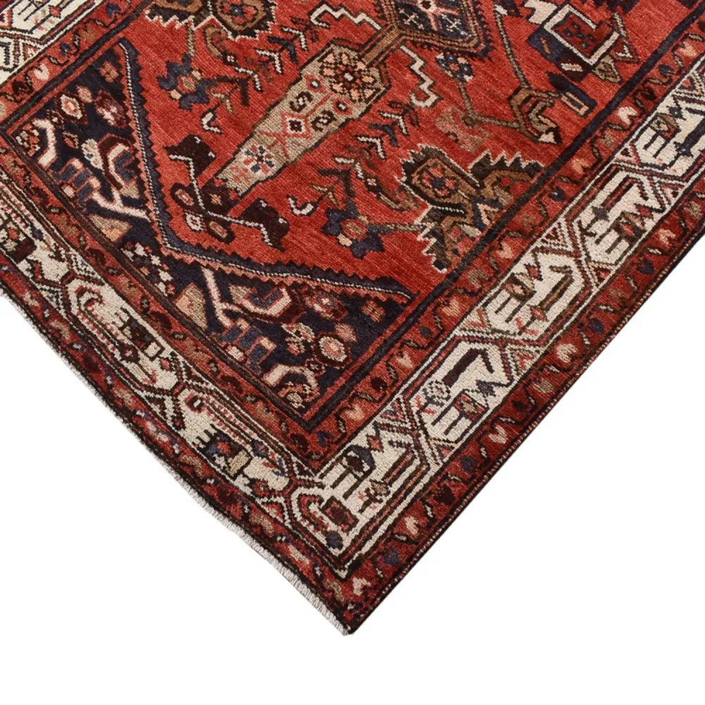 Løper Persisk teppe - Bijar - 406 x 100 cm - terrakotta