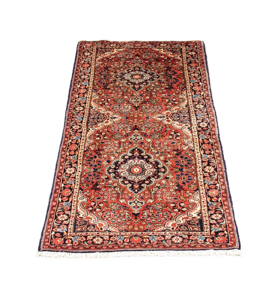 Løper Persisk teppe - Bijar - Royal - 207 x 77 cm - lys rød