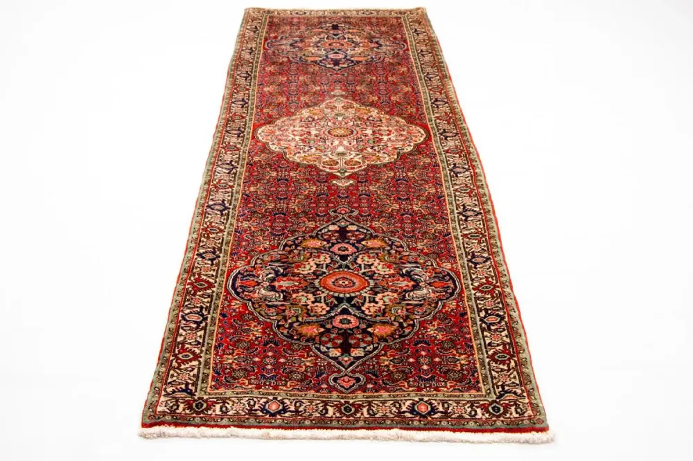 Løper Persisk teppe - Bijar - Royal - 294 x 86 cm - rød