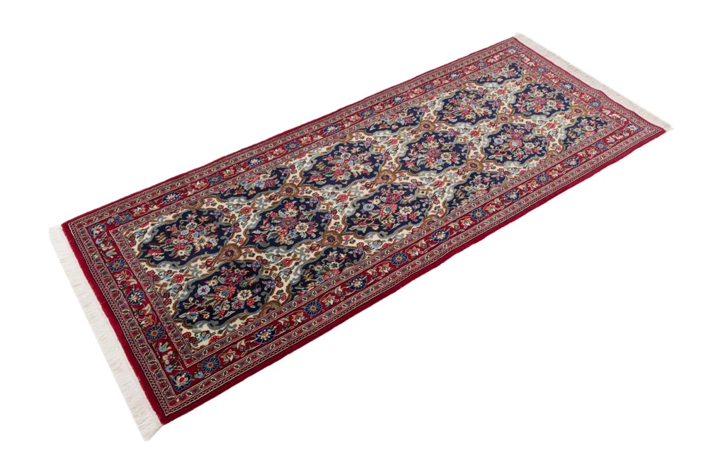 Løper Persisk teppe - Ghom - 200 x 52 cm - flerfarget