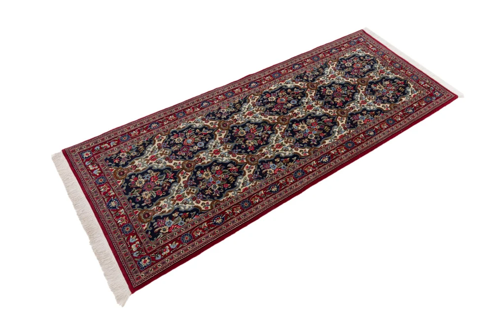 Løper Persisk teppe - Ghom - 200 x 52 cm - flerfarget