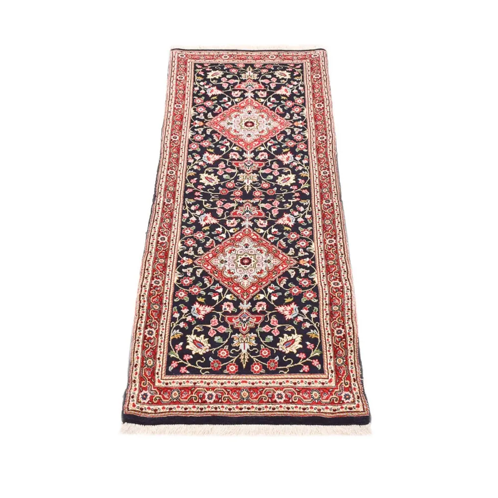 Løper Persisk teppe - Ghom - Royal - 182 x 55 cm - mørkeblå