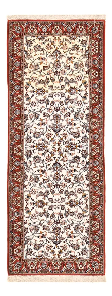Løper Persisk teppe - Isfahan - premium - 190 x 70 cm - mørk beige