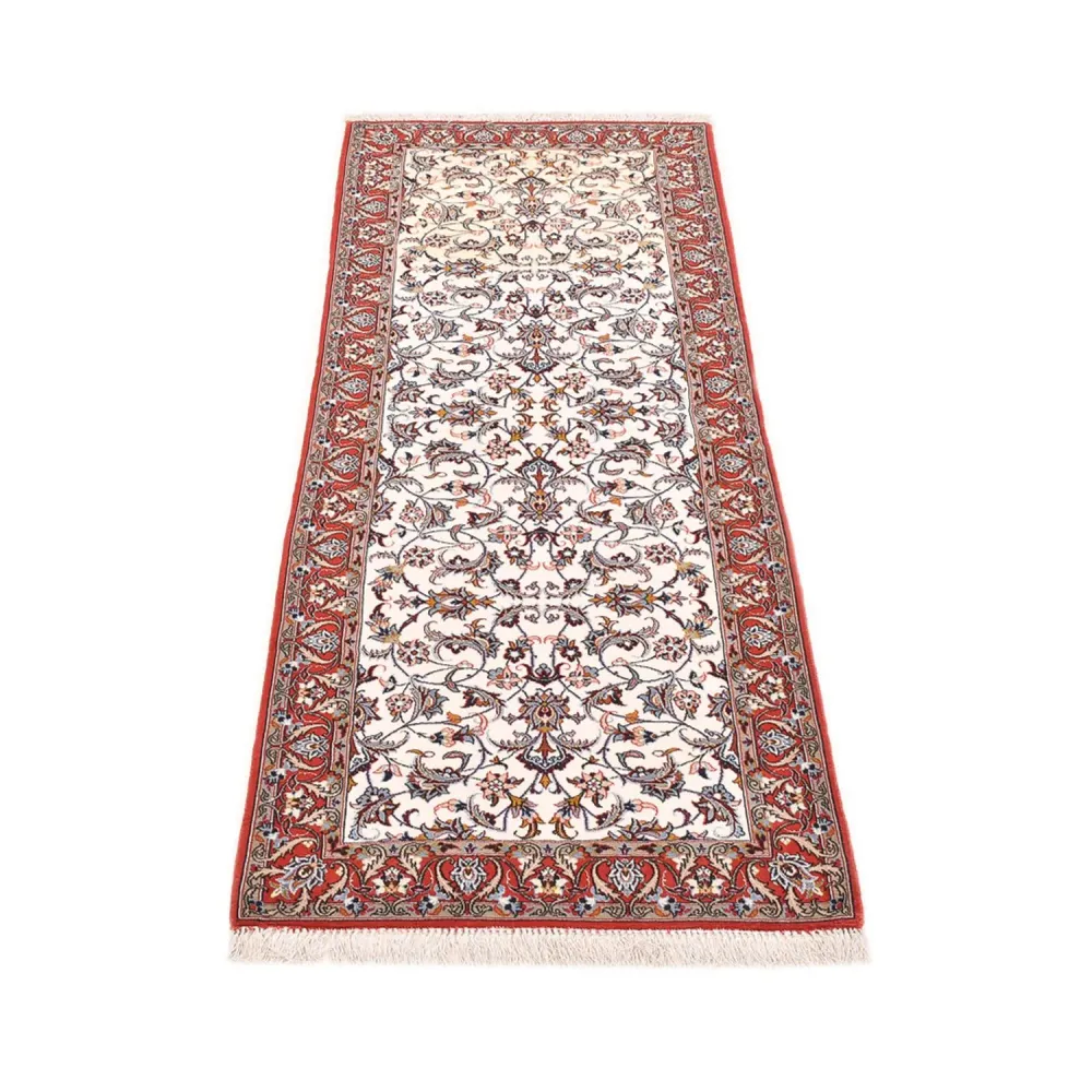 Løper Persisk teppe - Isfahan - premium - 190 x 70 cm - mørk beige