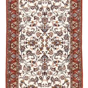 Løper Persisk teppe - Isfahan - premium - 190 x 70 cm - mørk beige