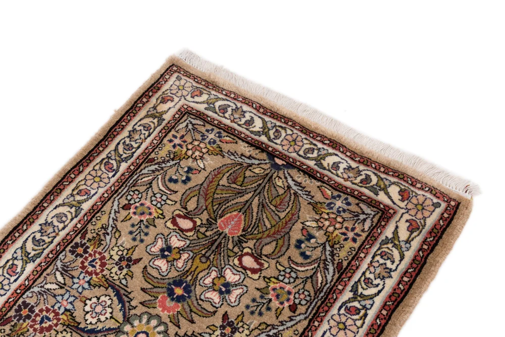Løper Persisk teppe - klassisk - 200 x 75 cm - mørk beige