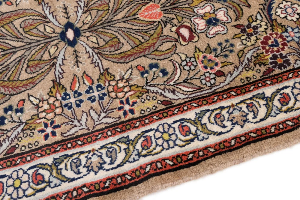 Løper Persisk teppe - klassisk - 200 x 75 cm - mørk beige