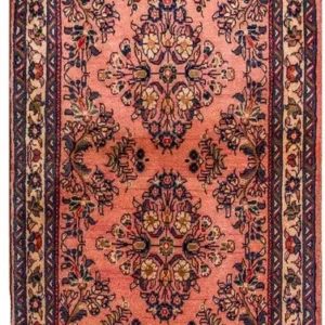 Løper Persisk teppe - klassisk - 205 x 76 cm - rosa