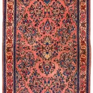 Løper Persisk teppe - klassisk - 218 x 79 cm - rosa