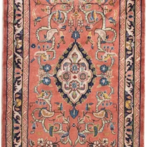 Løper Persisk teppe - klassisk - 230 x 82 cm - lys rød