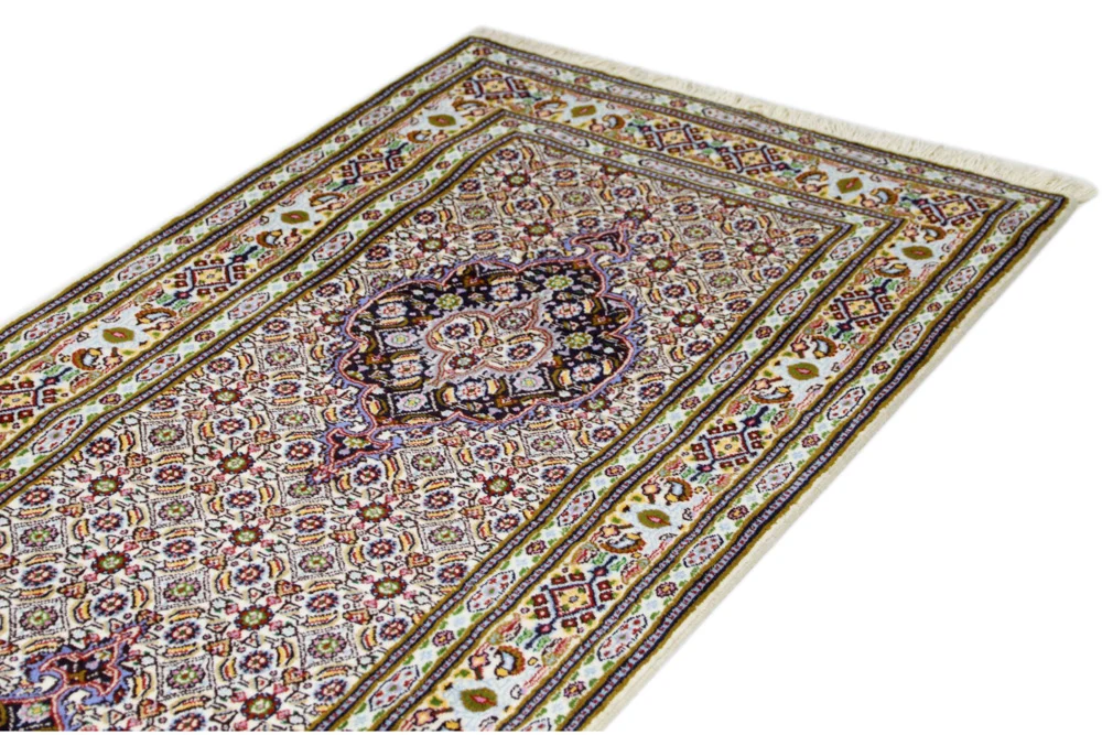 Løper Persisk teppe - klassisk - 285 x 75 cm - mørk beige