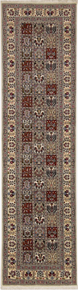 Løper Persisk teppe - klassisk - 298 x 78 cm - mørk beige