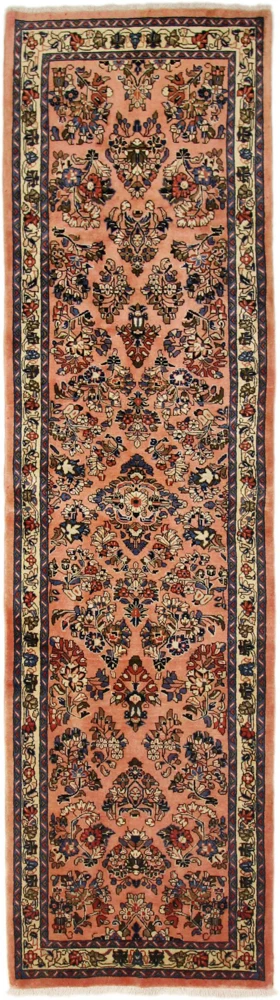 Løper Persisk teppe - klassisk - 300 x 80 cm - lys rød