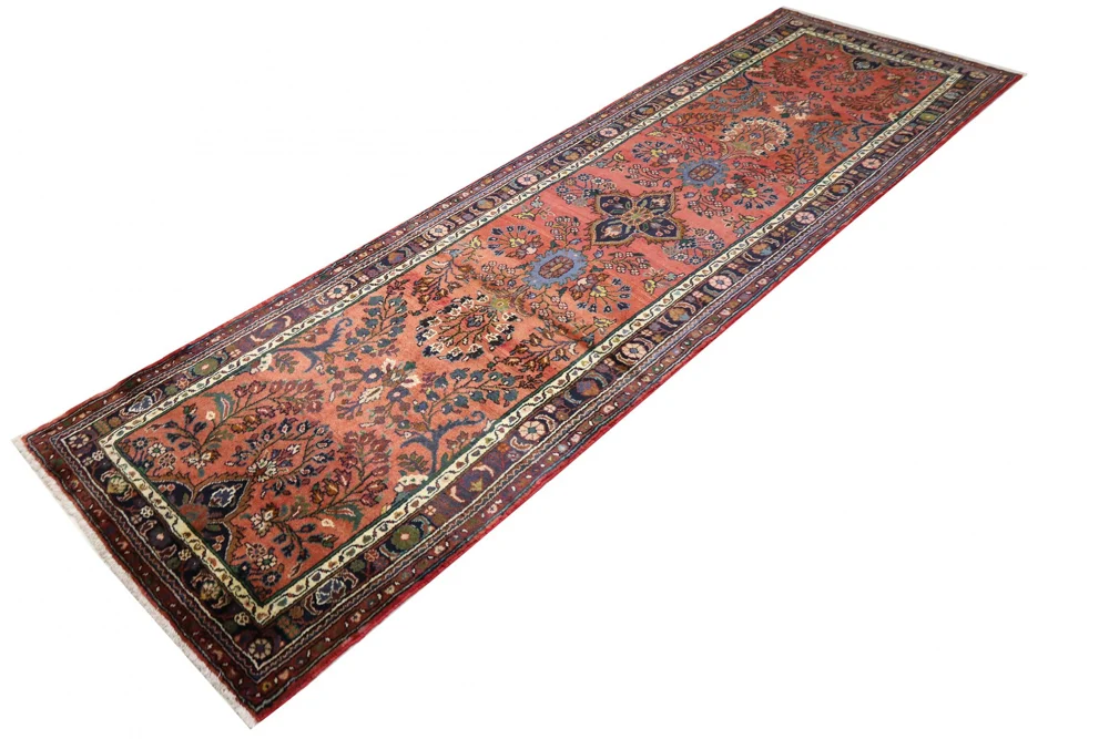 Løper Persisk teppe - klassisk - 332 x 104 cm - rød