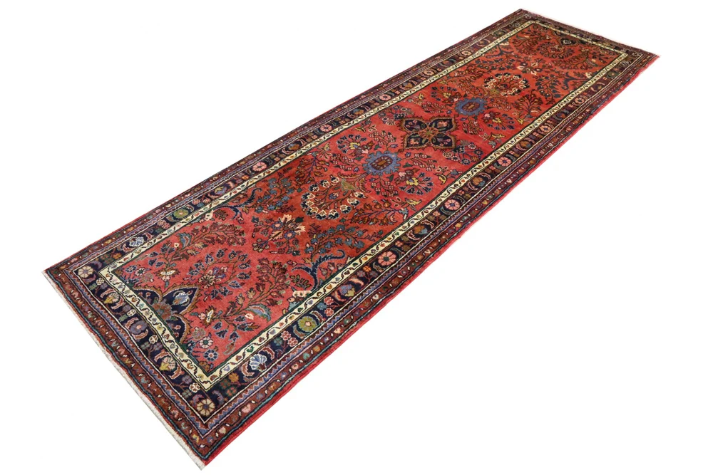 Løper Persisk teppe - klassisk - 332 x 104 cm - rød