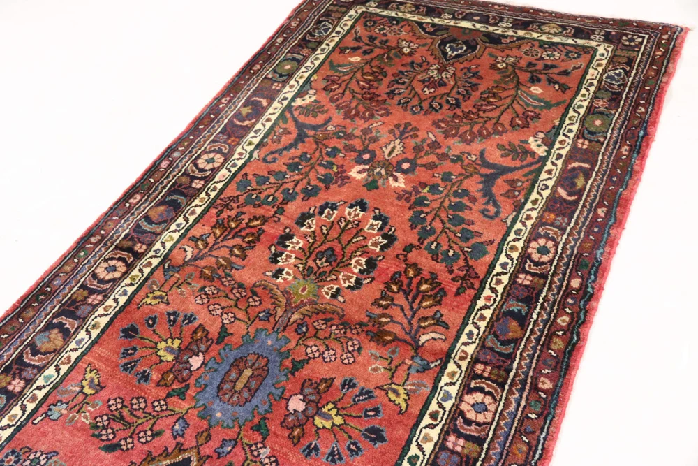 Løper Persisk teppe - klassisk - 332 x 104 cm - rød