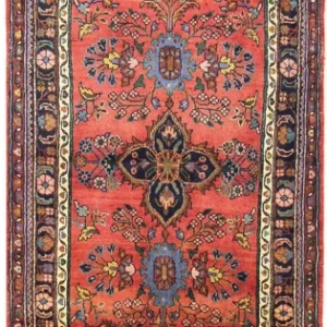 Løper Persisk teppe - klassisk - 332 x 104 cm - rød