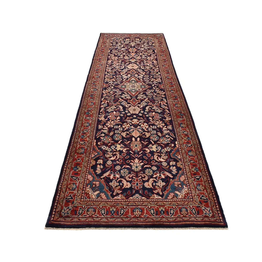 Løper Persisk teppe - klassisk - 364 x 117 cm - mørk beige