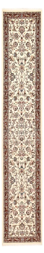 Løper Persisk teppe - klassisk - 403 x 75 cm - lys beige