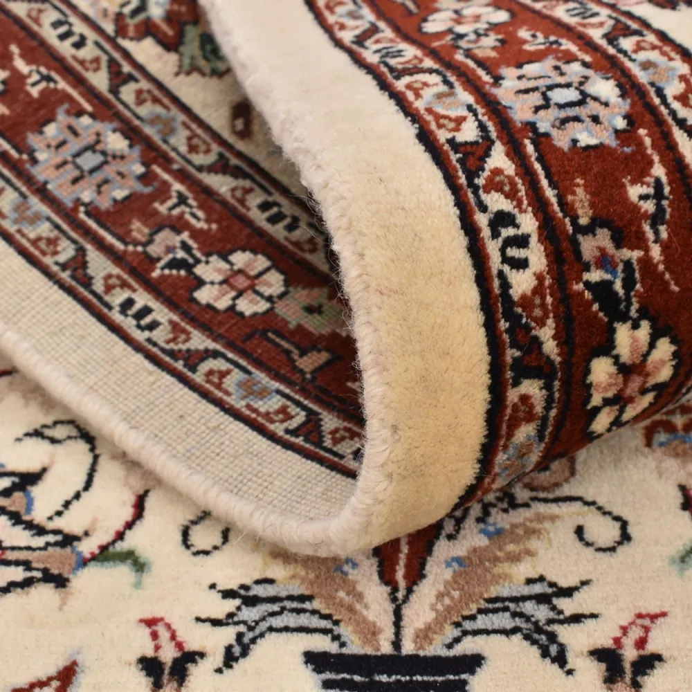 Løper Persisk teppe - klassisk - 403 x 75 cm - lys beige