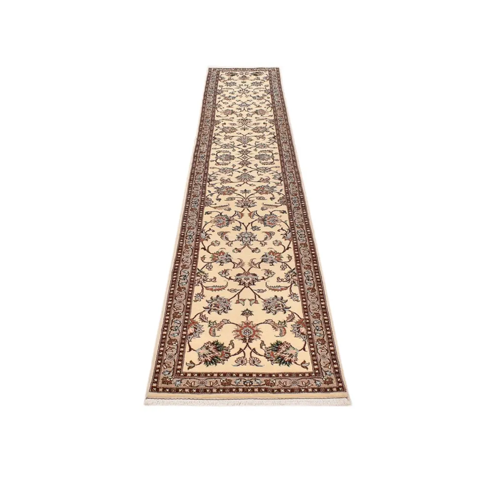 Løper Persisk teppe - klassisk - 405 x 70 cm - beige
