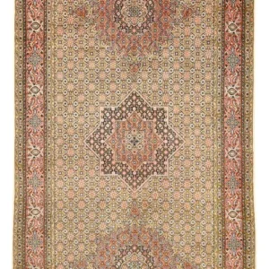 Løper Persisk teppe - klassisk - 410 x 203 cm - mørk beige