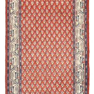 Løper Persisk teppe - Mir - 126 x 57 cm - rød