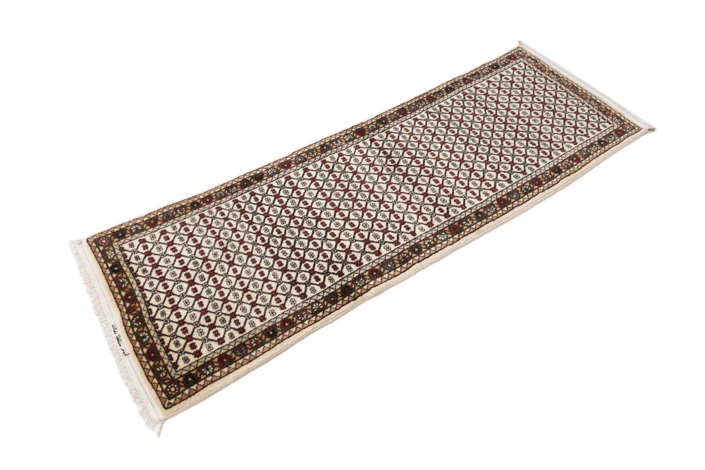 Løper Persisk teppe - Mir - 190 x 63 cm - lys beige