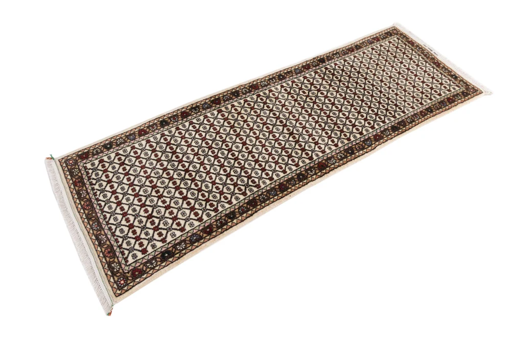 Løper Persisk teppe - Mir - 190 x 63 cm - lys beige