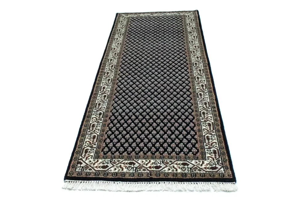 Løper Persisk teppe - Mir - 244 x 83 cm - mørkeblå