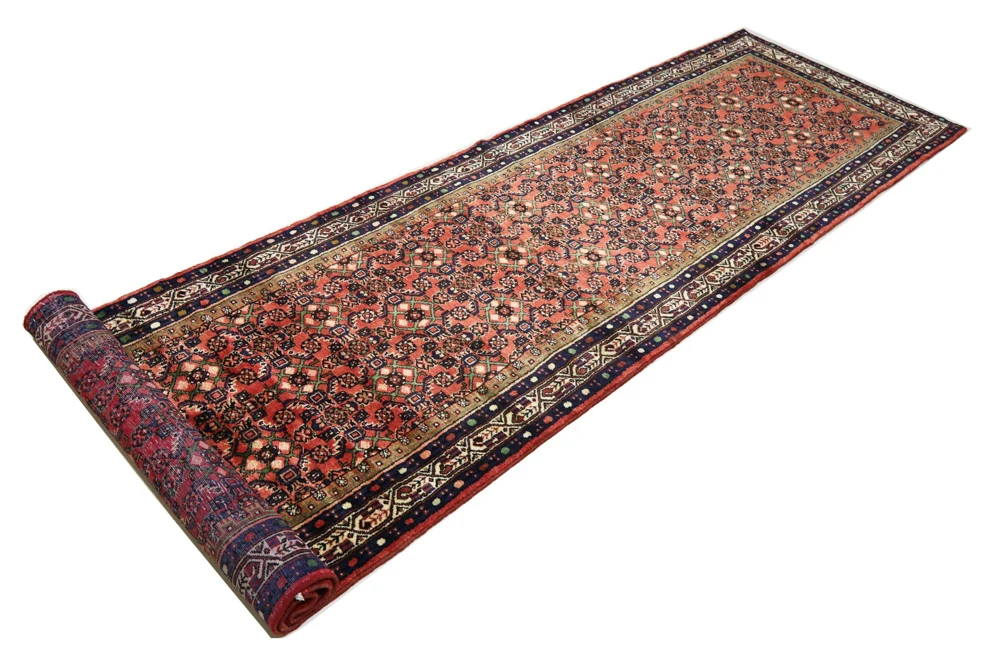 Løper Persisk teppe - Mir - 397 x 109 cm - rød