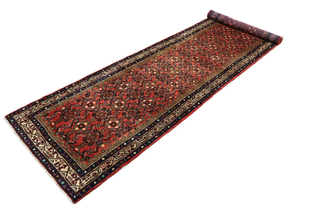 Løper Persisk teppe - Mir - 397 x 109 cm - rød