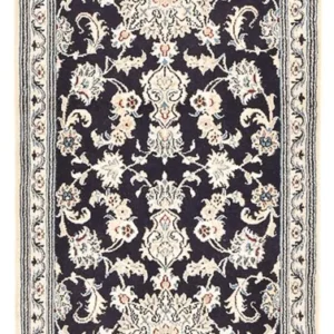 Løper Persisk teppe - Nain - 206 x 77 cm - mørkeblå
