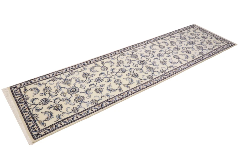 Løper Persisk teppe - Nain - 293 x 78 cm - krem